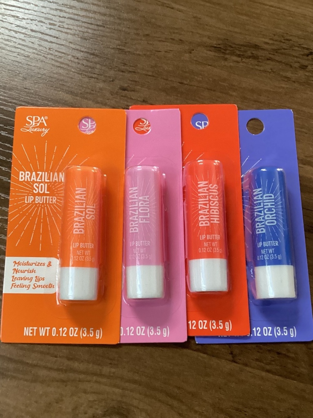 SPA Luxury Brazilian Lip Butter Bundle 4 Flavors New